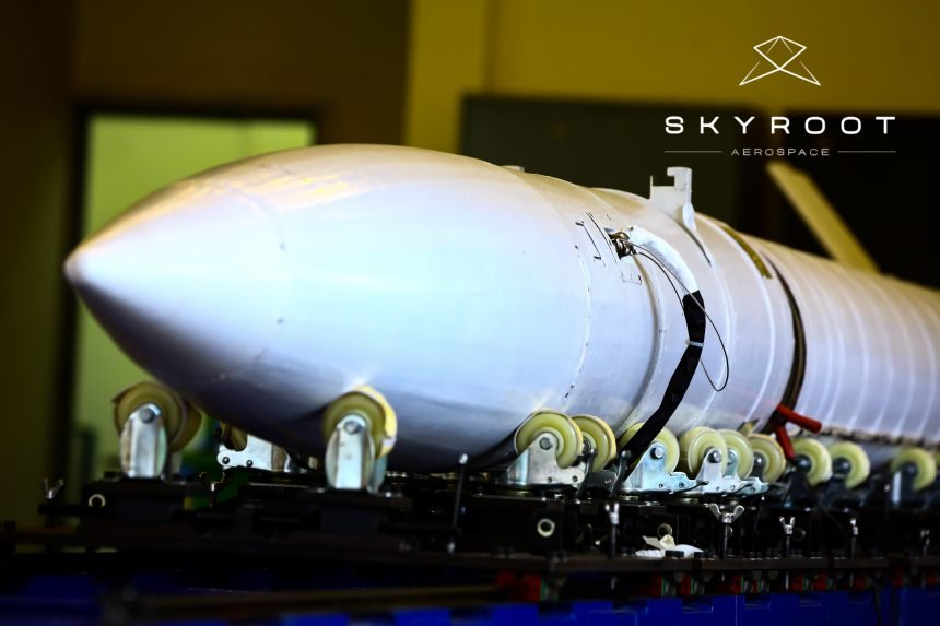 Catch a glimpse of our Vikram-S at the rocket integration facility at Sriharikota