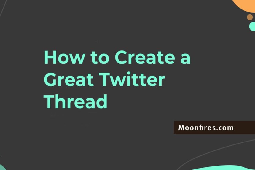 create a thread on twitter