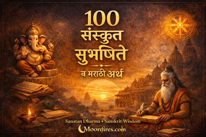 १०० संस्कृत सुभाषिते व मराठी अर्थ