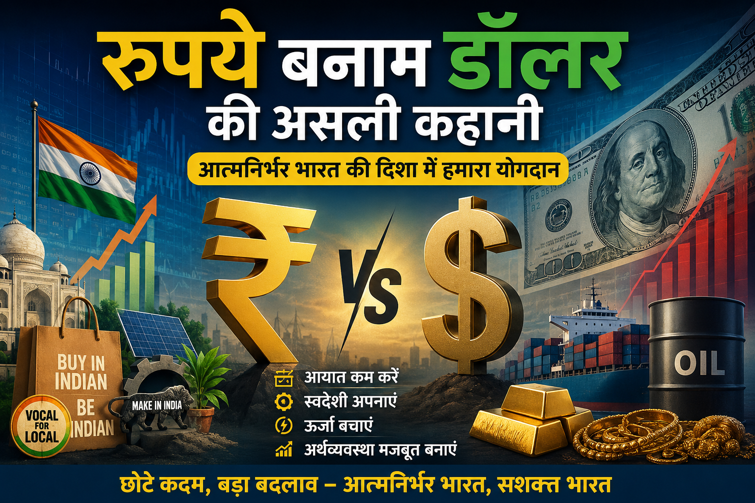 रुपये बनाम डॉलर की असली कहानी