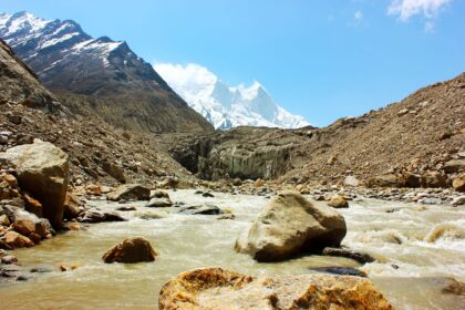 Gaumukh - Where Gangotri glacier starts melting and river Ganga starts flowing.