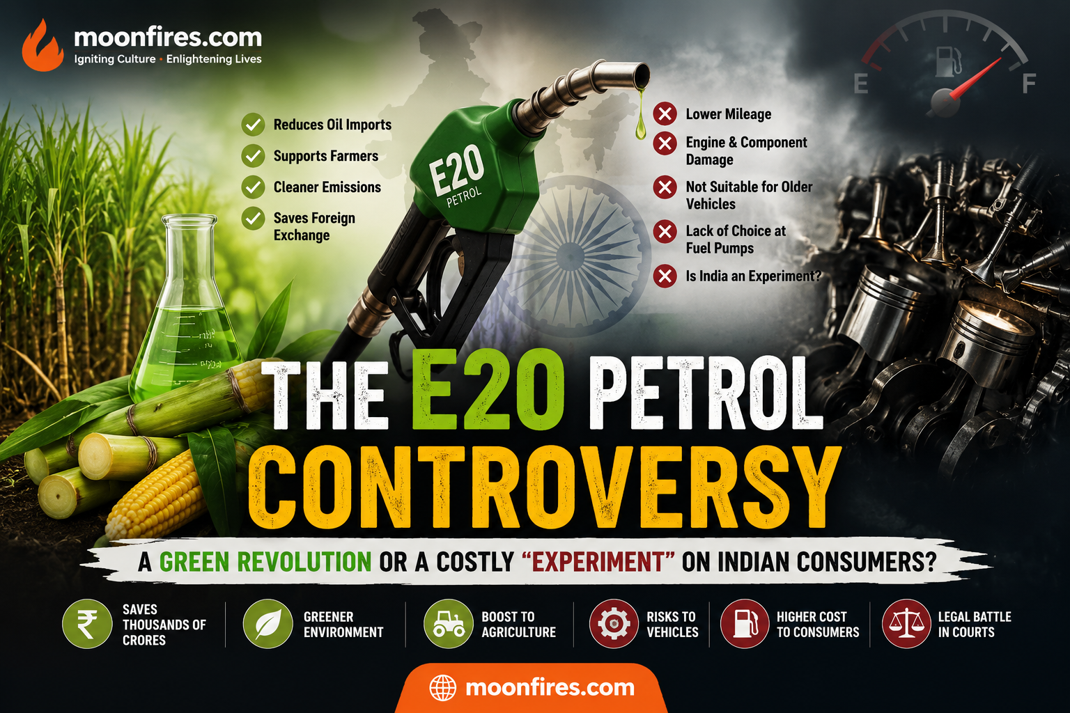 The E20 Petrol Debate Green Fuel for India, But at What Cost to Consumers